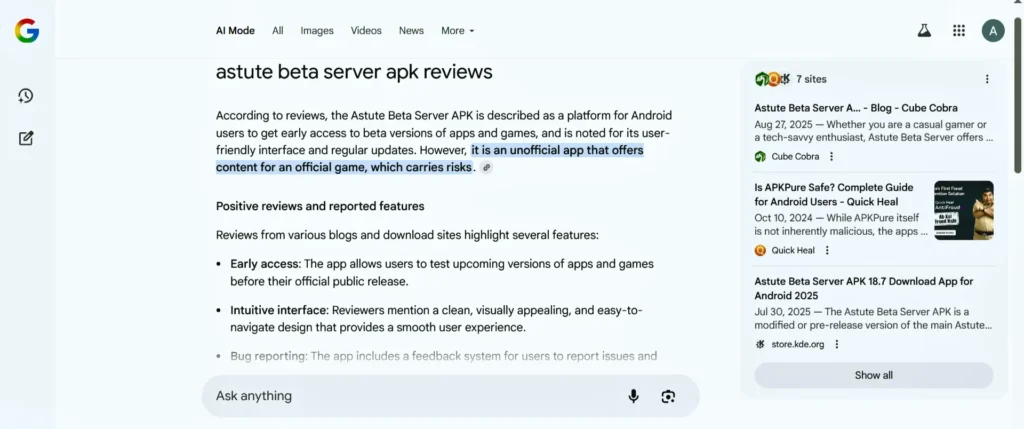 Beta Server apk